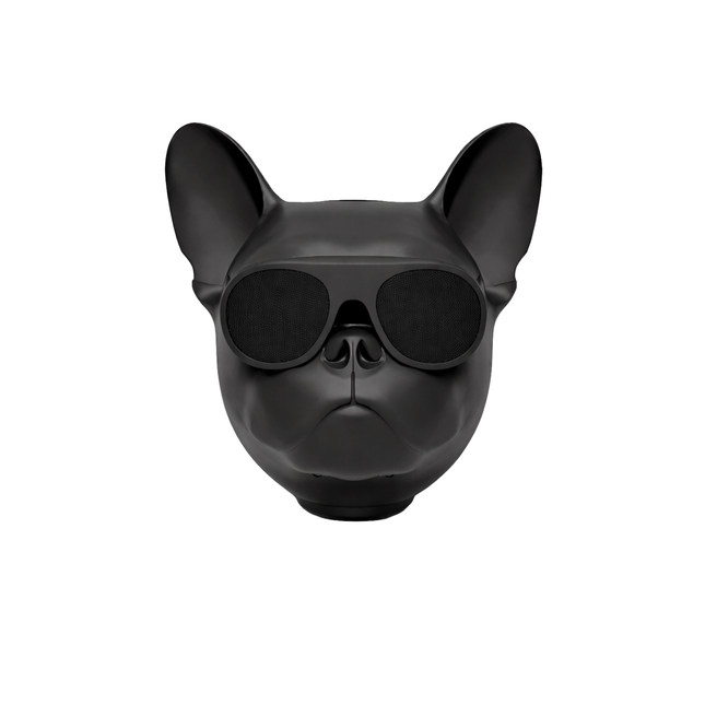 Bulldog Bluetooth Speaker – Black Novelty Audio Gift_b