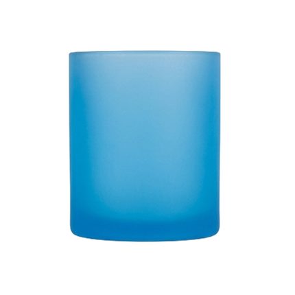 Frosted Translucent Blue Glass Sublimation Personalized Mug for Custom Designs_d