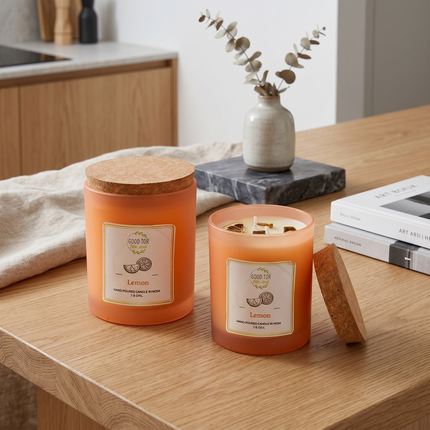 Good for the Soul Lemon Scented Hand-Poured Candle – 170g