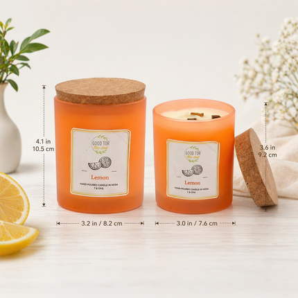 Good for the Soul Lemon Scented Hand-Poured Candle – 170g