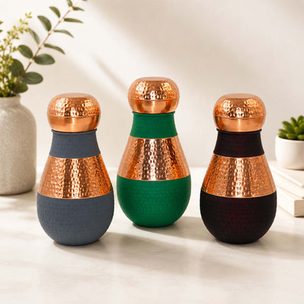 Lotus Silk Jar – Grey Decorative Storage Jar