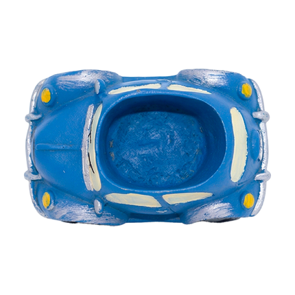 Handcrafted Quirky Blue Car Design Ceramic Pot – Multi-Use
