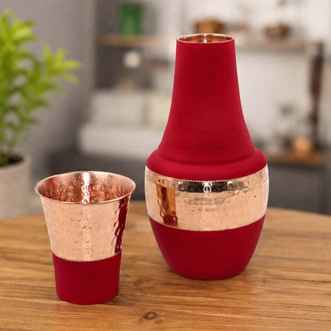 Venus Copper Jar – Red Decorative Storage Jar