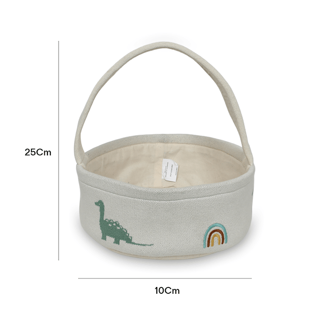 Knitted Dino Basket Gift Set