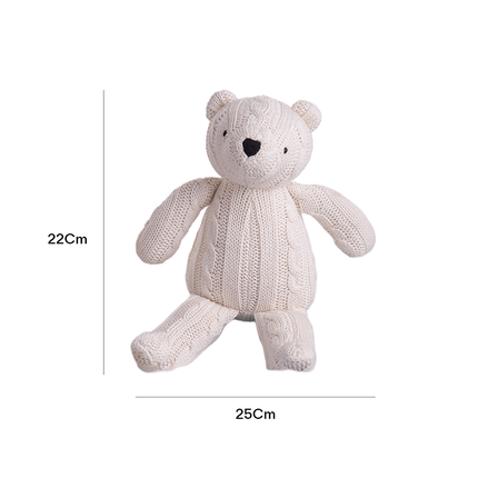 Knitted Soft Teddy Bear gift set