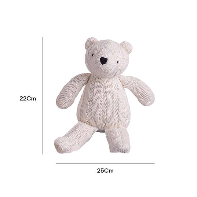 Knitted Soft Teddy Bear gift set