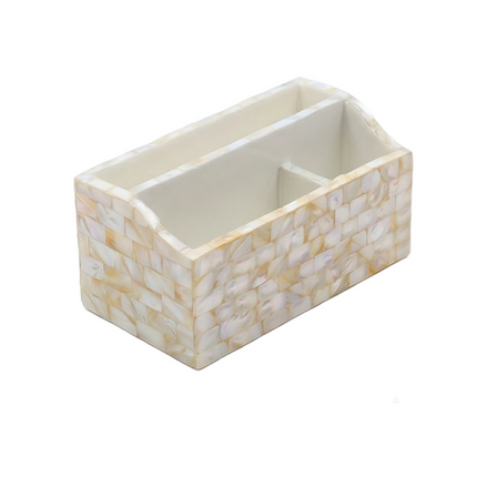 Luxe Dining Organizer - Mother of Pearl 3-Slot Napkin & Cutlery Holder