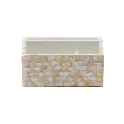 Luxe Dining Organizer - Mother of Pearl 3-Slot Napkin & Cutlery Holder