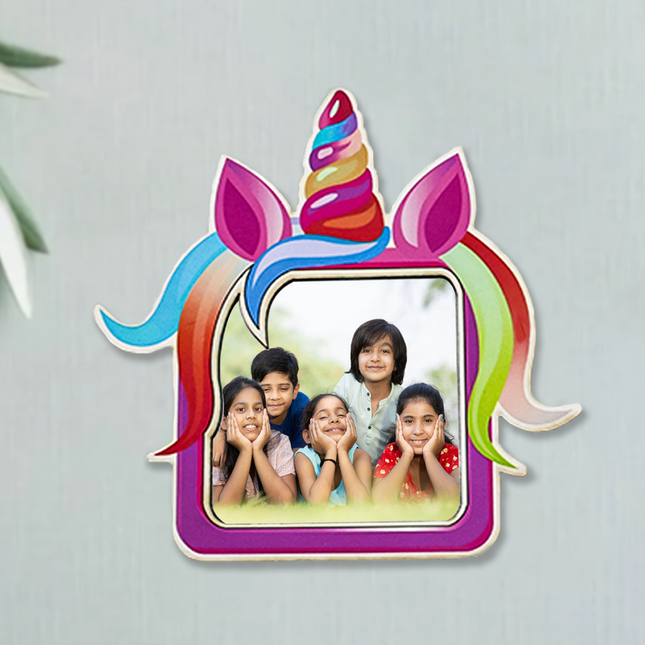 Magical Unicorn Photo Frame Fridge Magnet