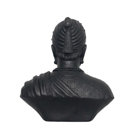 Chhatrapati Shivaji Maharaj Bust – Matte Black Heritage Edition