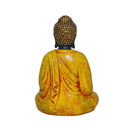 Meditating Buddha Statue for Home Decor and Gift | | Buddha Idol for Gifting | Buddha Showpiece | Yellow Buddha Statue
