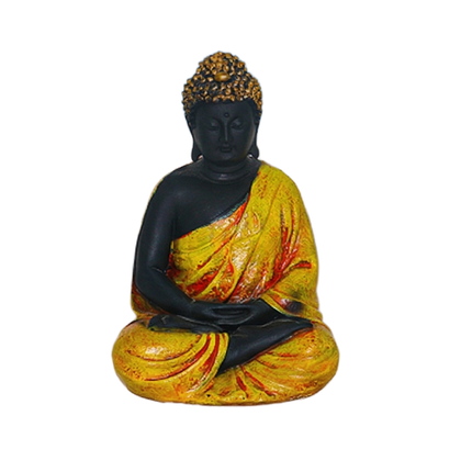 Meditating Buddha Statue for Home Decor and Gift | | Buddha Idol for Gifting | Buddha Showpiece | Yellow Buddha Statue