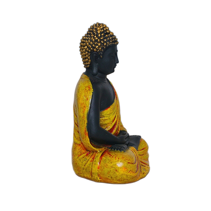 Meditating Buddha Statue for Home Decor and Gift | | Buddha Idol for Gifting | Buddha Showpiece | Yellow Buddha Statue