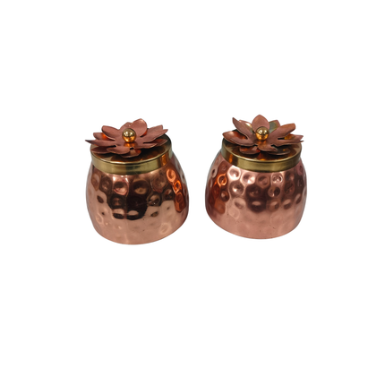 Copper Basket with Jar – Decorative Gift Hamper Set_f