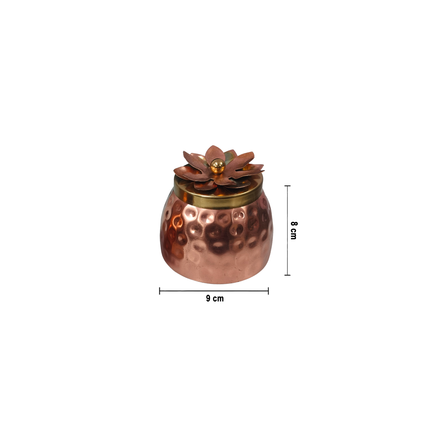 Copper Basket with Jar – Decorative Gift Hamper Set_h