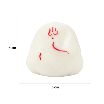 Minimalist Lord Ganesha Handcrafted Sculpture for Décor and Gifting - Choice of White