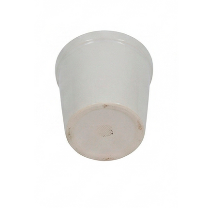Minimalist White Ceramic Planter Pot – Modern Indoor Plant Container