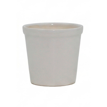 Minimalist White Ceramic Planter Pot – Modern Indoor Plant Container