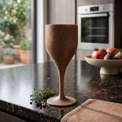 Himalayan Pine Needle Wine Glass – Brown