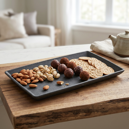 Himalayan Pine Needle Divergent Tray – Gray