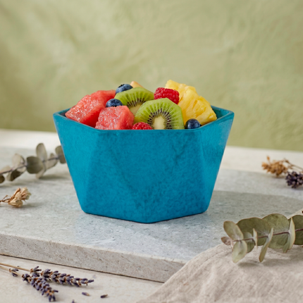 Blue Himalayan Pine Needle Nibble Bowl – Eco-Friendly Snack & Serving Bowl with Customization