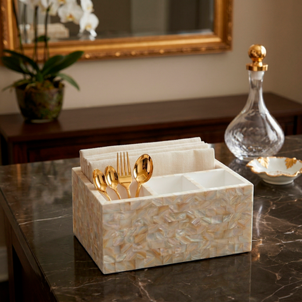 Mother Of Pearls Cutlery Stand