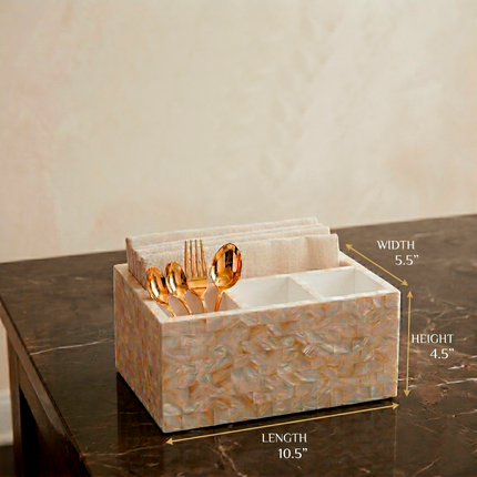 Mother Of Pearls Cutlery Stand