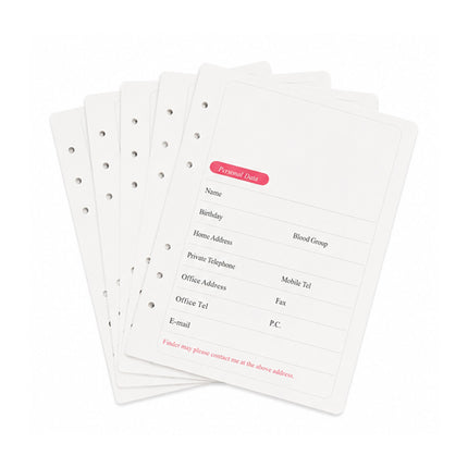 Notebook Refill Pages – Replaceable Ruled Sheets