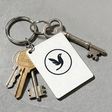 Personalised Rectangular Keychain – Custom Print & Design_b