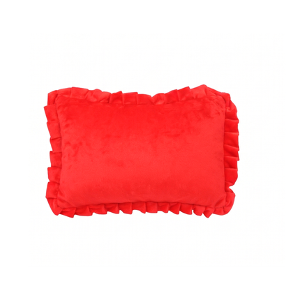 Personalized Red Teddy Corner Photo Cushion for Kids