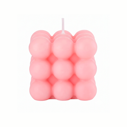 Pink Bubble Candle – Aesthetic & Decorative Scented Wax Candle