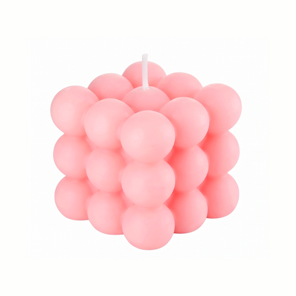 Pink Bubble Candle – Aesthetic & Decorative Scented Wax Candle