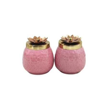 Copper Jar – Pink Decorative Storage Container_e