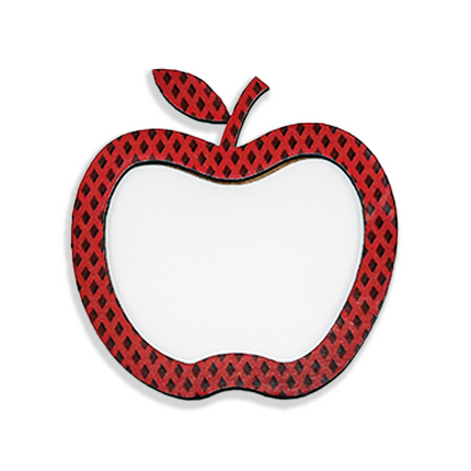Red Apple Cutout Fridge Magnet Frame