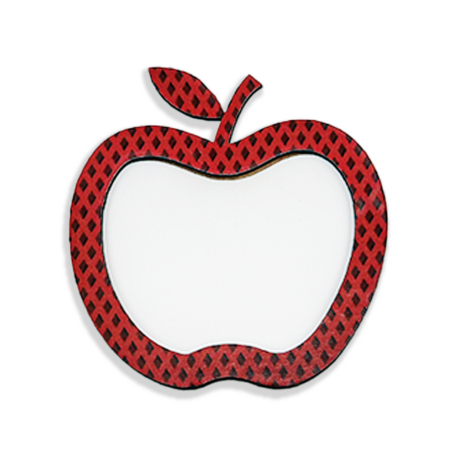 Red Apple Cutout Fridge Magnet Frame