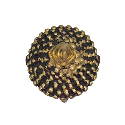 Red Gold Buddha Head Figurine | Buddha Head Statue | Gautam Buddha Head Idol