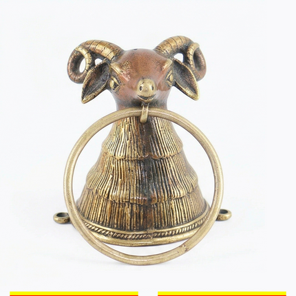 Ringed Lamb Head Towel Holder