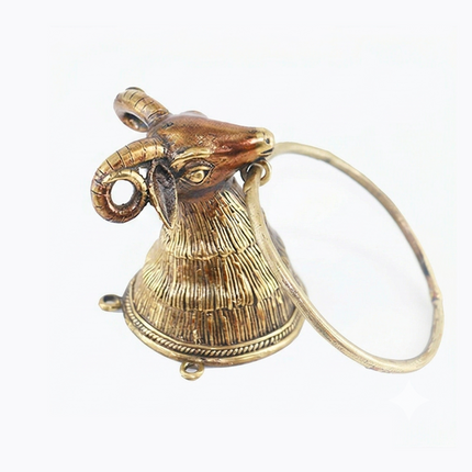 Ringed Lamb Head Towel Holder