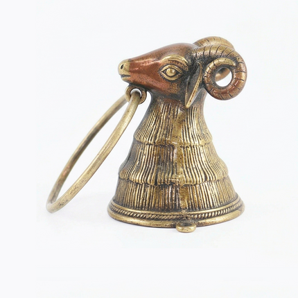 Ringed Lamb Head Towel Holder