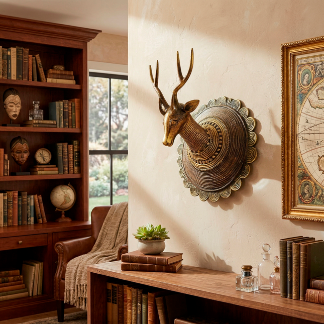 Royal Tribal Deer wall décor