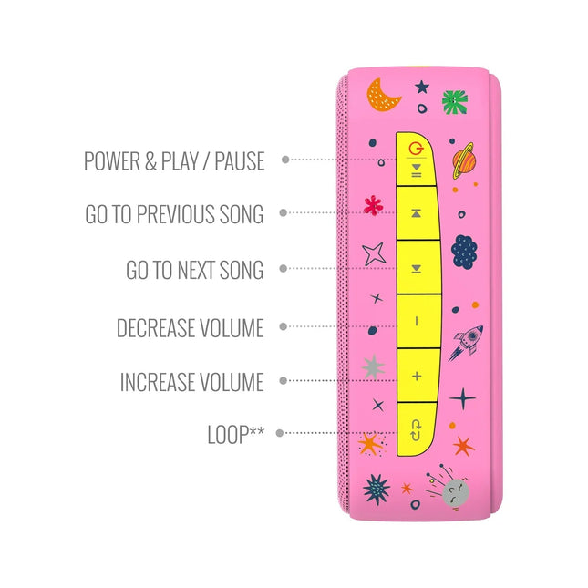 Carvaan mini Kids with MIC - Baby Pink