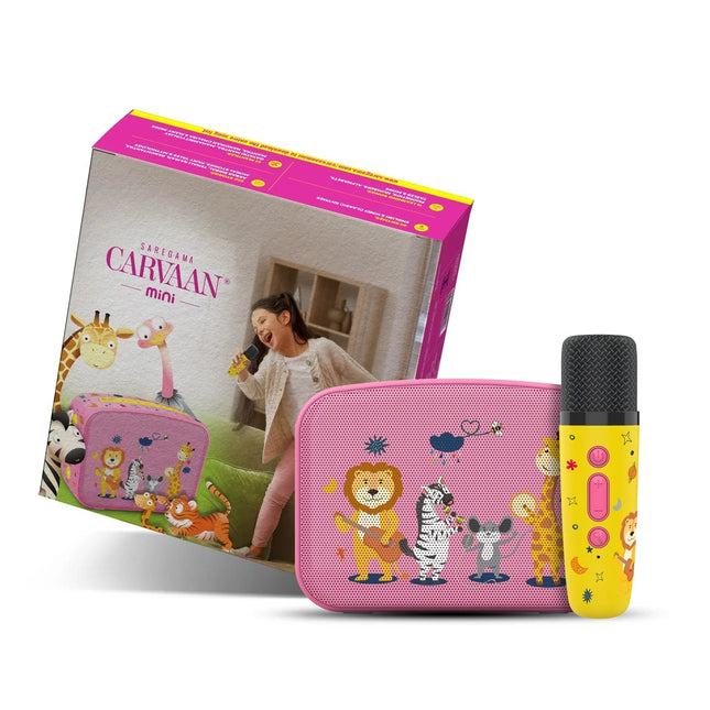 Carvaan mini Kids with MIC - Baby Pink