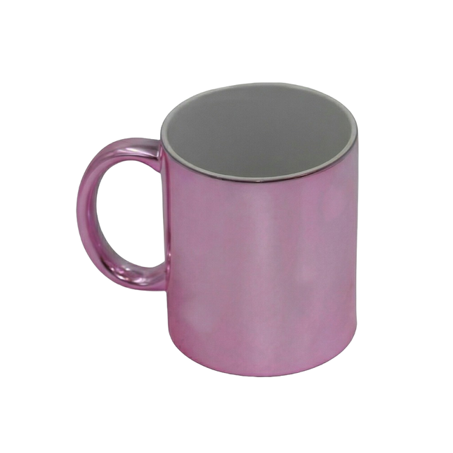 Shiny Metallic Pink Personalized Sublimation Mug_a