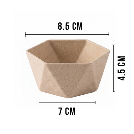 Beige Himalayan Pine Needle Nibble Bowl – Natural Eco-Friendly Serving Bowl with Customization