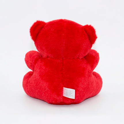 Soft Red Teddy with Custom Heart Photo Frame
