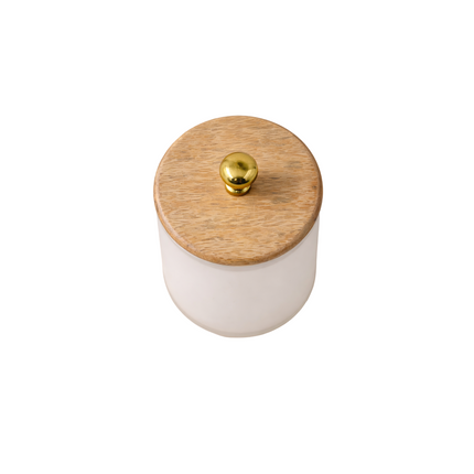 Frosted Glass Storage Jar