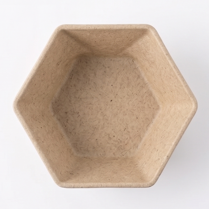 Beige Himalayan Pine Needle Nibble Bowl – Natural Eco-Friendly Serving Bowl with Customization