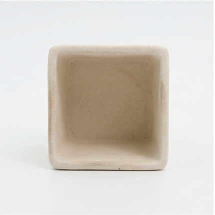 White Square Ceramic Planter – Modern Minimalist Pot
