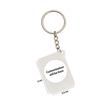 Personalised Rectangular Keychain – Custom Print & Design