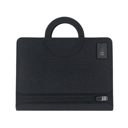Premium Executive Organizer Folder with Handle | Built-in Notepad, Storage & USB Slot